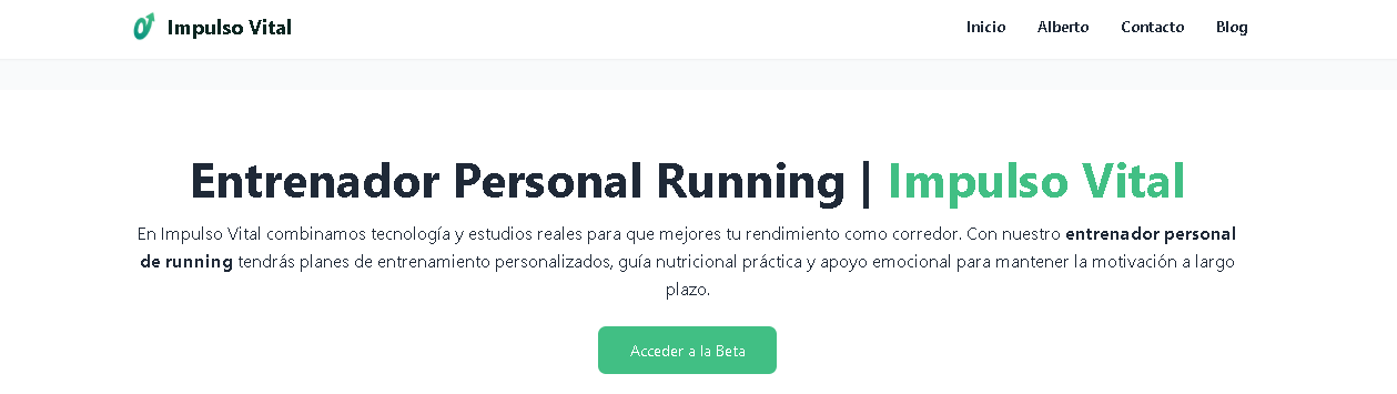 Home de ImpulsoVital.net en su inicio
