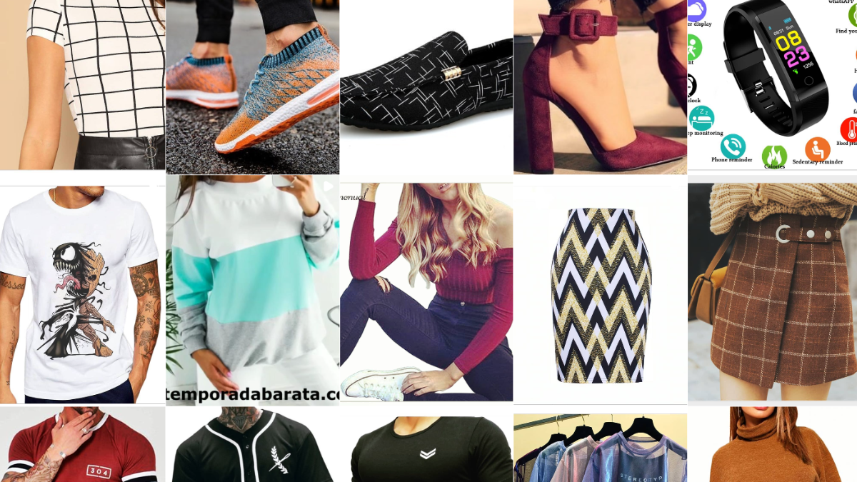 Captura de la tienda de ropa